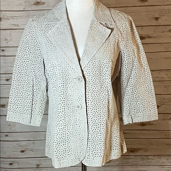 Terry Lewis Classic laser-cut suede blazer - Picture 1 of 7